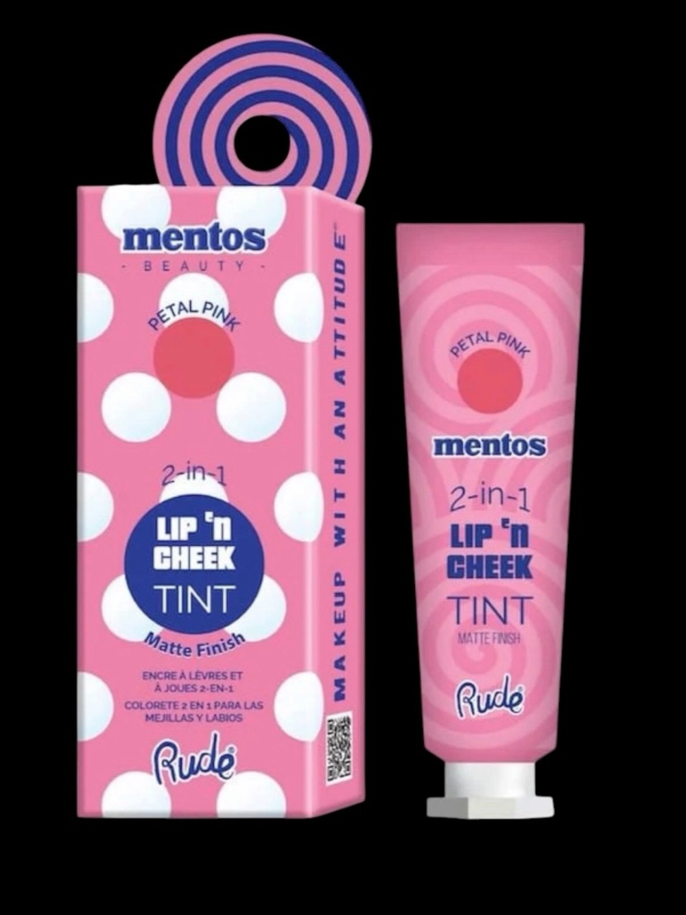 RUDE Mentos Petal Pink 2-in-1 Lip & Cheek Tint